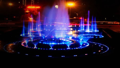 佛山家博城音樂(lè)噴泉表演